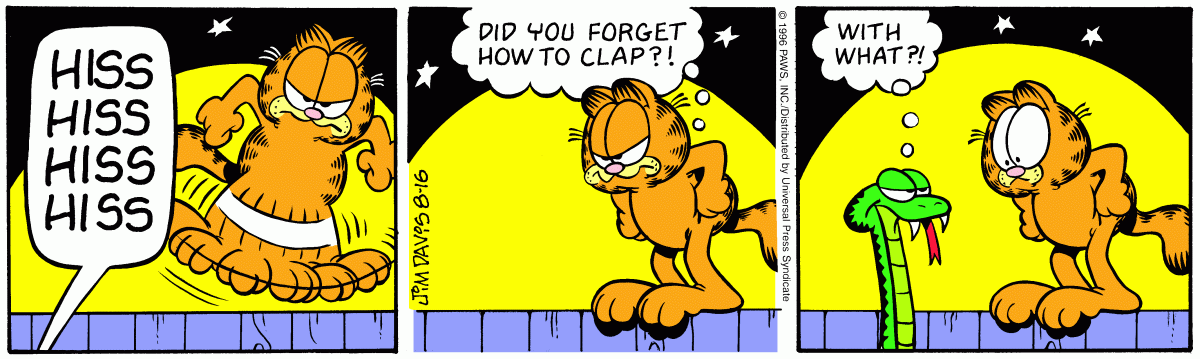Garfield, August 16, 1996