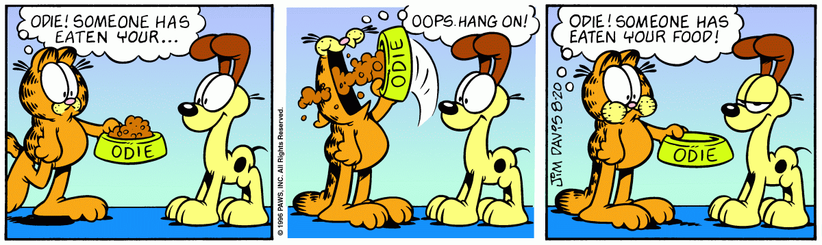 Garfield, August 20, 1996