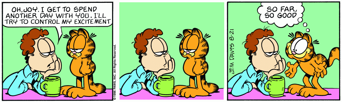 Garfield, August 21, 1996