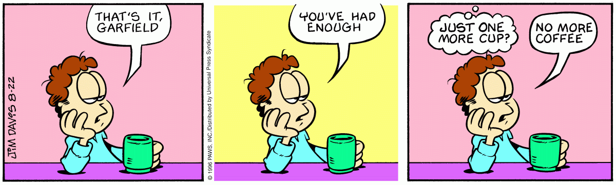 Garfield, August 22, 1996