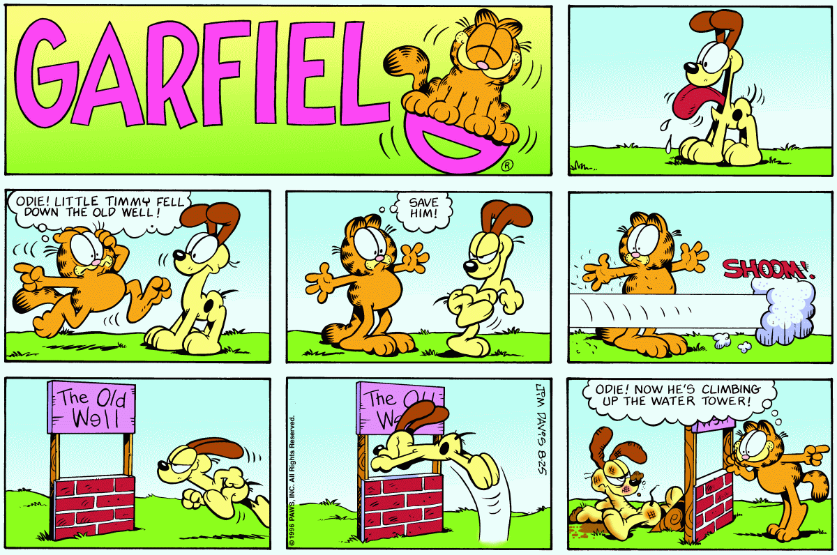 Garfield, August 25, 1996