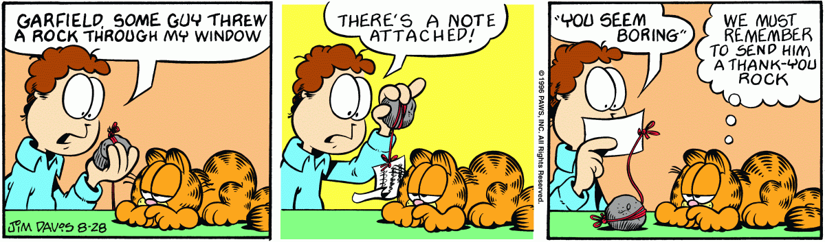 Garfield, August 28, 1996