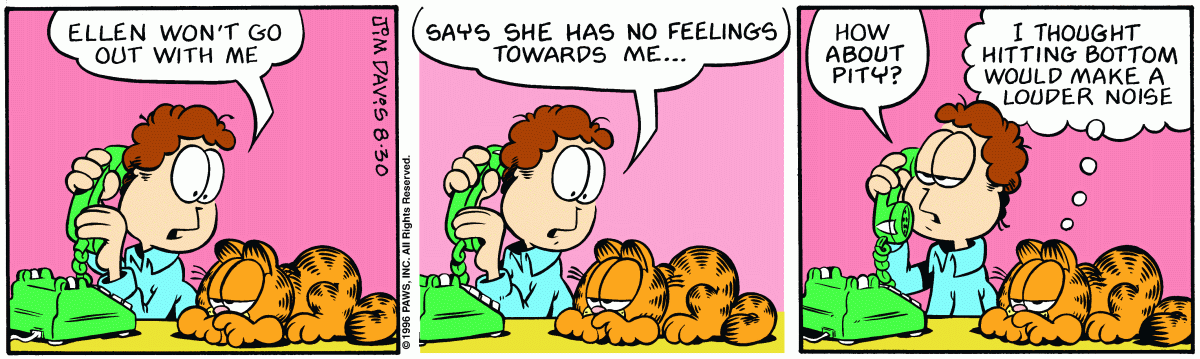 Garfield, August 30, 1996