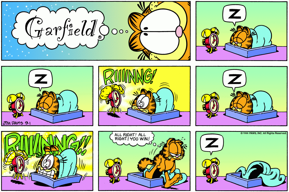 Garfield, September 1, 1996