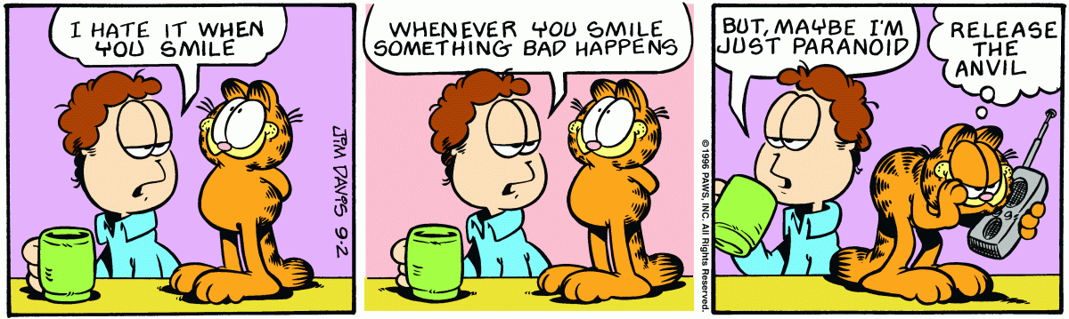 Garfield, September 2, 1996