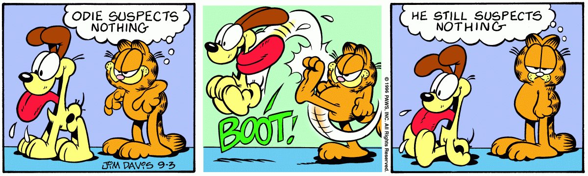 Garfield, September 3, 1996