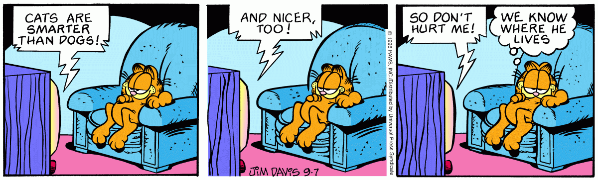 Garfield, September 7, 1996
