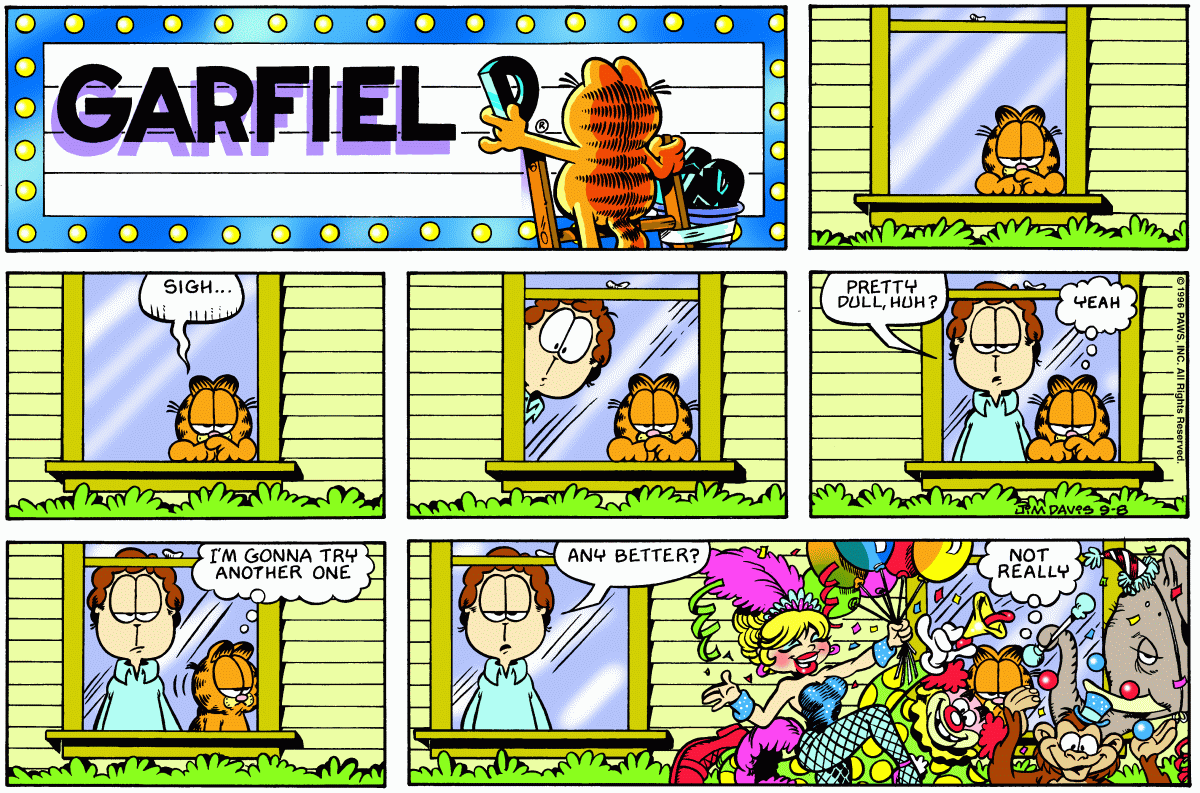 Garfield, September 8, 1996