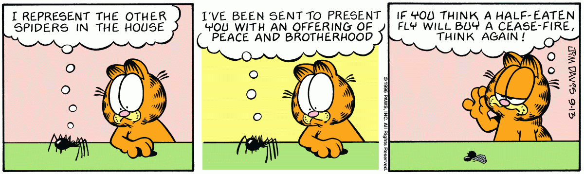 Garfield, September 13, 1996