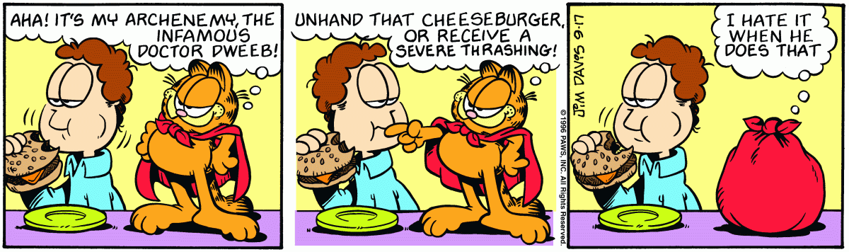 Garfield, September 17, 1996