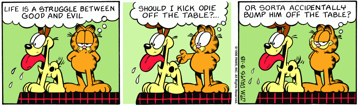 Garfield, September 18, 1996