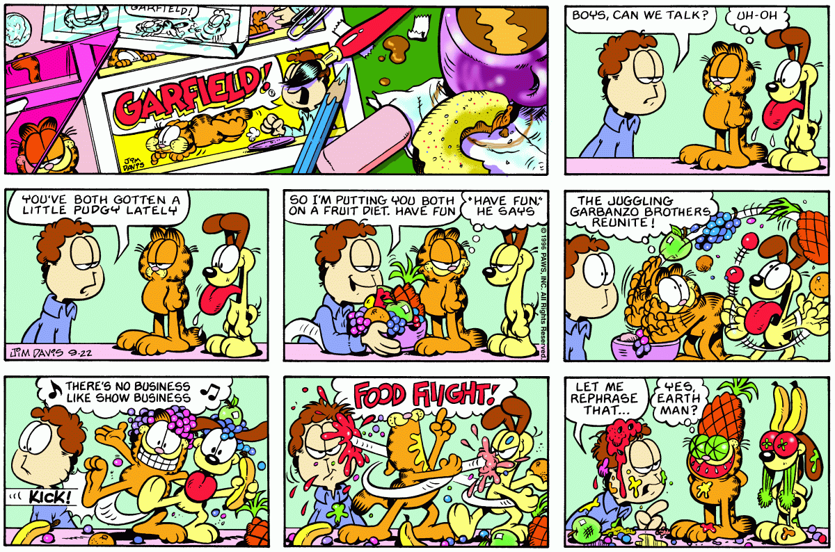 Garfield, September 22, 1996