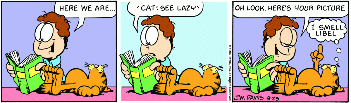 Garfield, September 23, 1996
