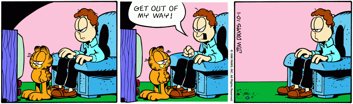 Garfield, October 1, 1996