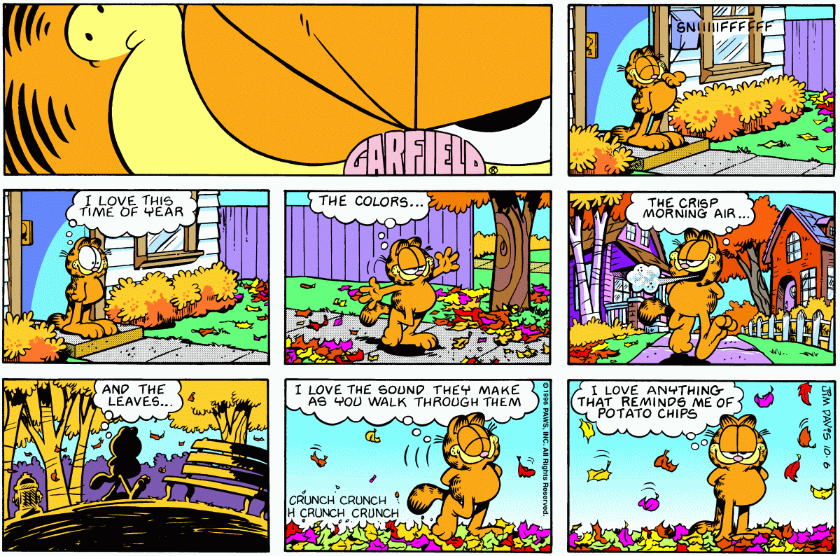 Garfield, October 6, 1996
