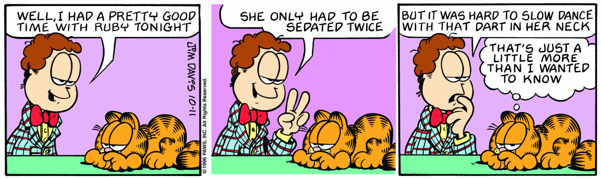 Garfield, October 11, 1996