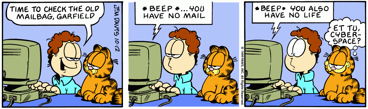 Garfield, October 12, 1996