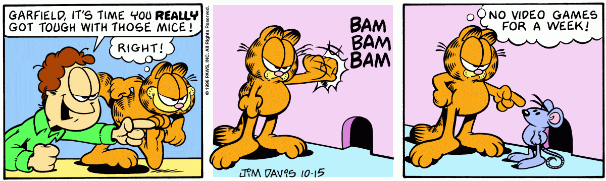 Garfield, October 15, 1996