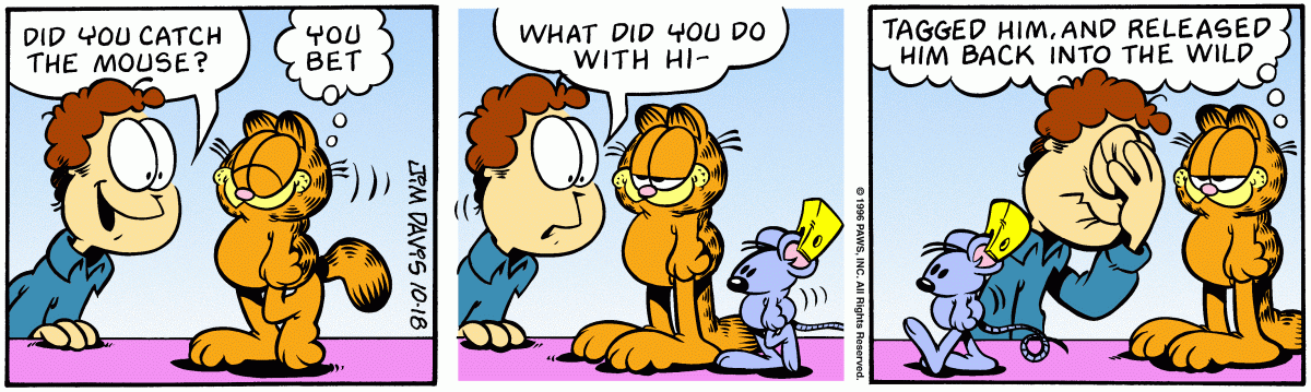 Garfield, October 18, 1996
