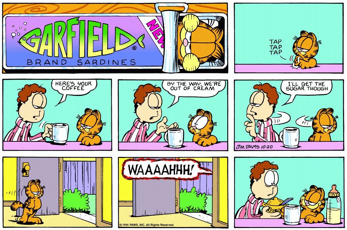 Garfield, October 20, 1996