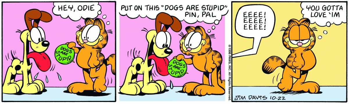 Garfield, October 22, 1996