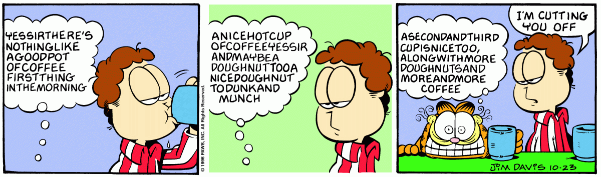 Garfield, October 23, 1996