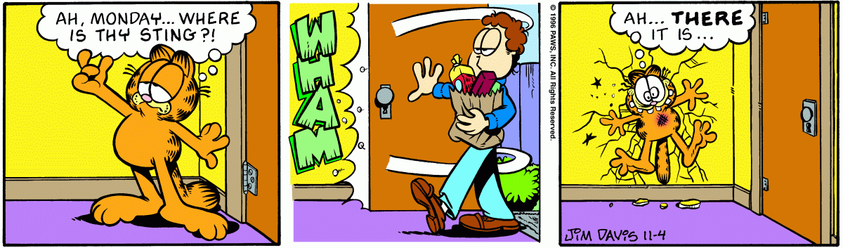 Garfield, November 4, 1996