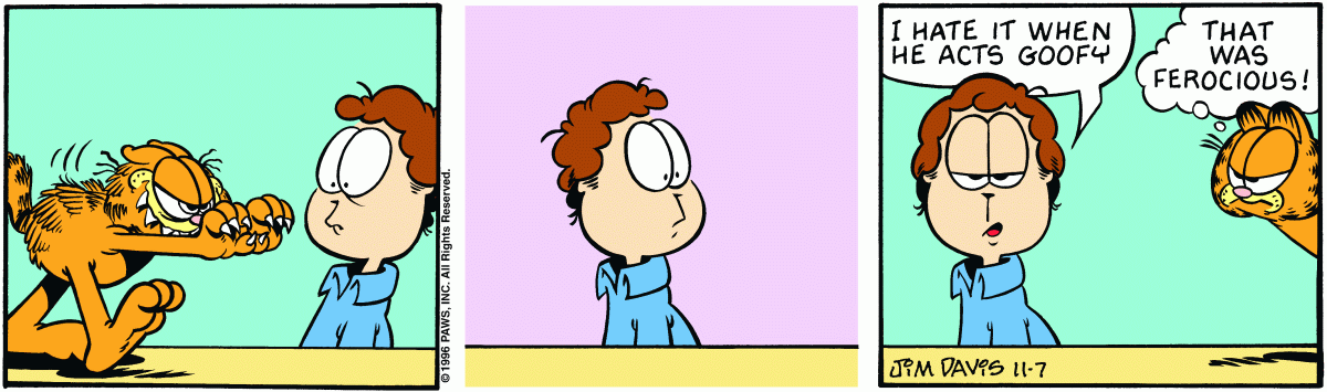 Garfield, November 7, 1996