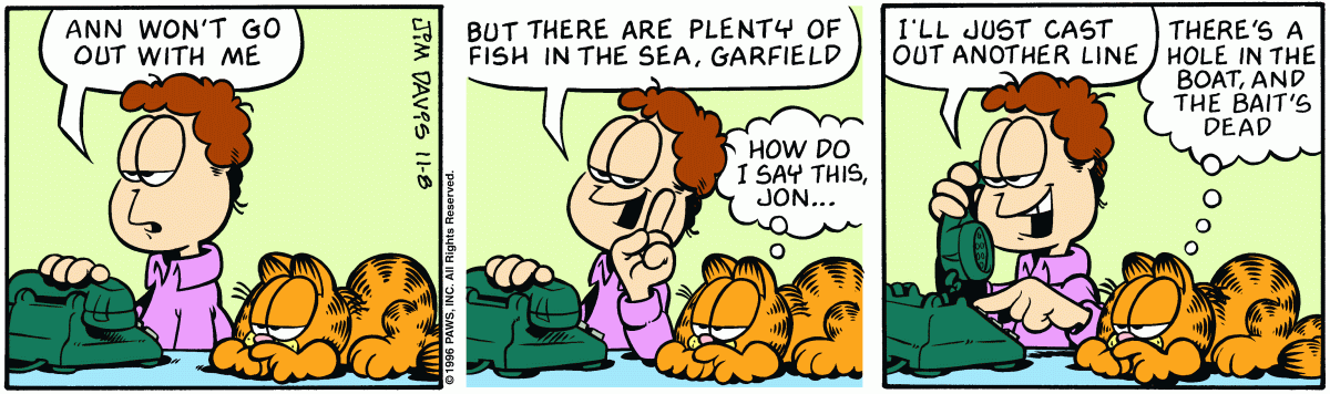 Garfield, November 8, 1996