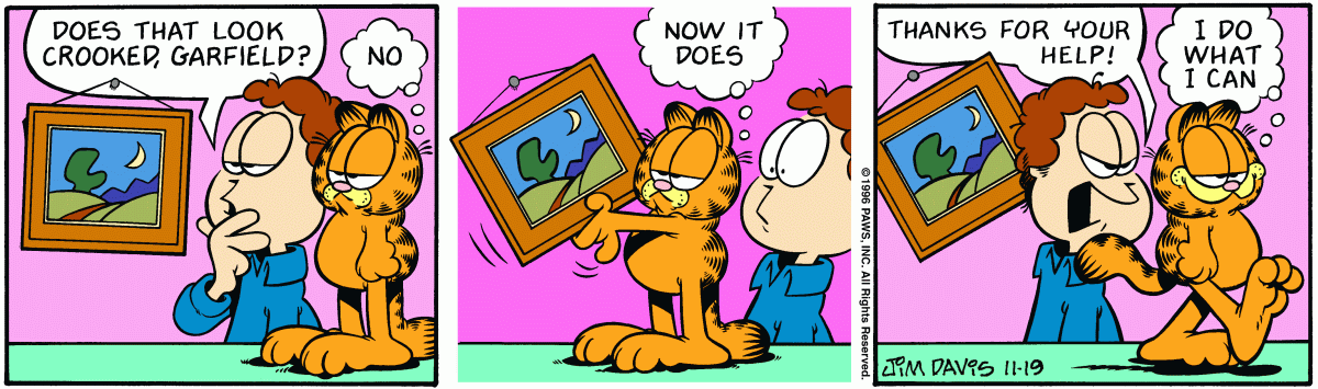 Garfield, November 19, 1996