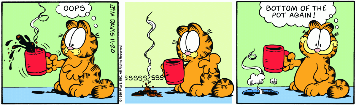 Garfield comic strip for Wednesday, November 20, 1996