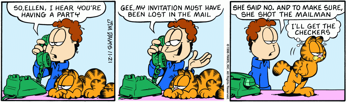 Garfield, November 21, 1996