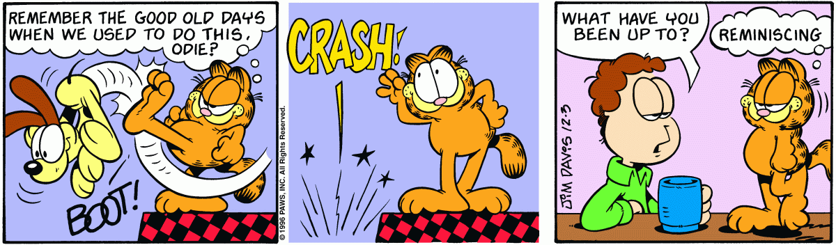 Garfield comic strip for Tuesday, December 3, 1996