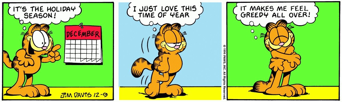 Garfield, December 9, 1996