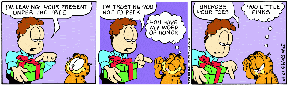 Garfield, December 18, 1996