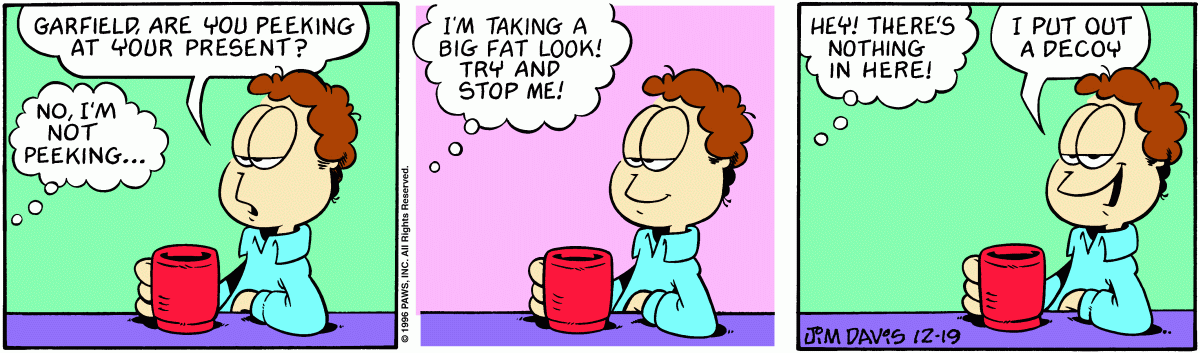 Garfield, December 19, 1996