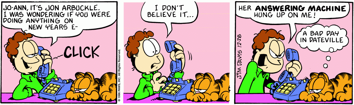Garfield, December 28, 1996