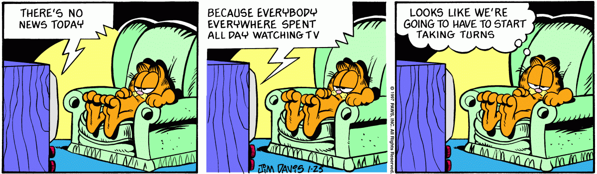 Garfield, January 25, 1997