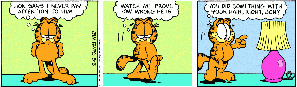 Garfield, March 8, 1997