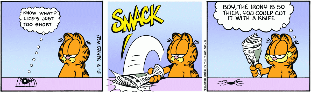 Garfield comic strip for Wednesday, March 12, 1997