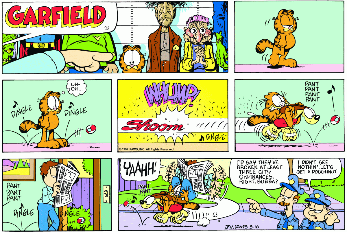 Garfield, March 16, 1997