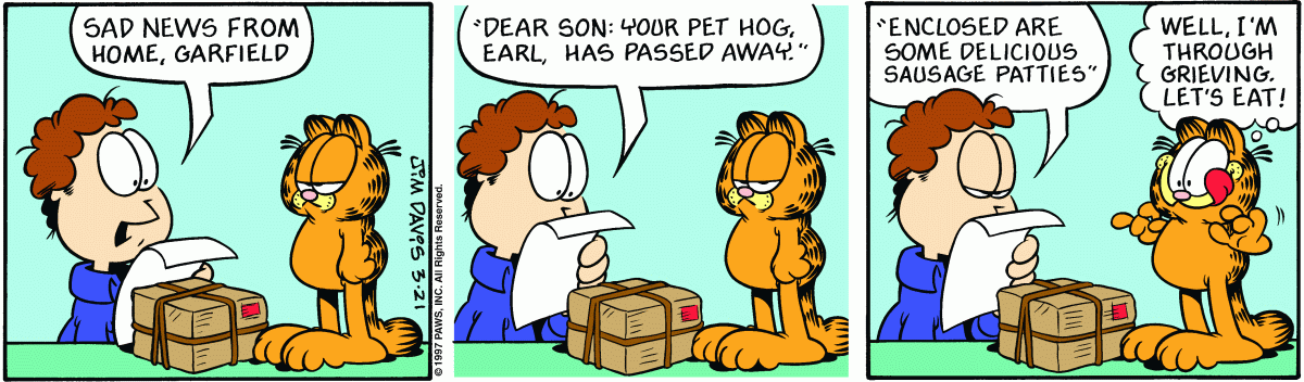 Garfield, March 21, 1997