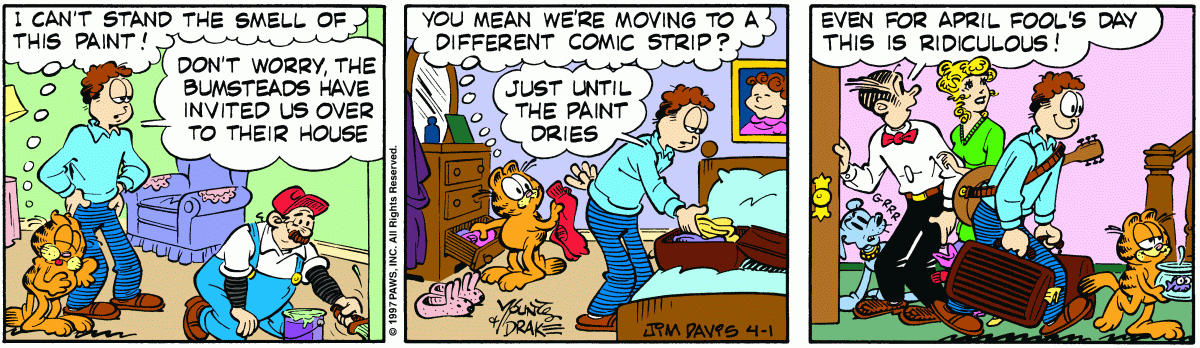 Garfield, April 1, 1997