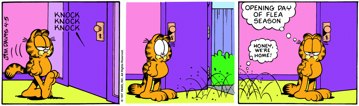 Garfield comic strip for Saturday, April 5, 1997