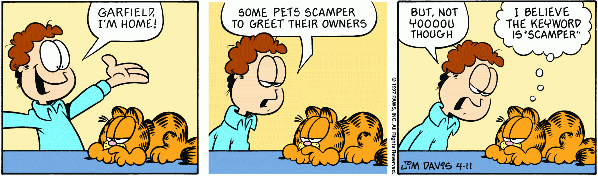 Garfield, April 11, 1997