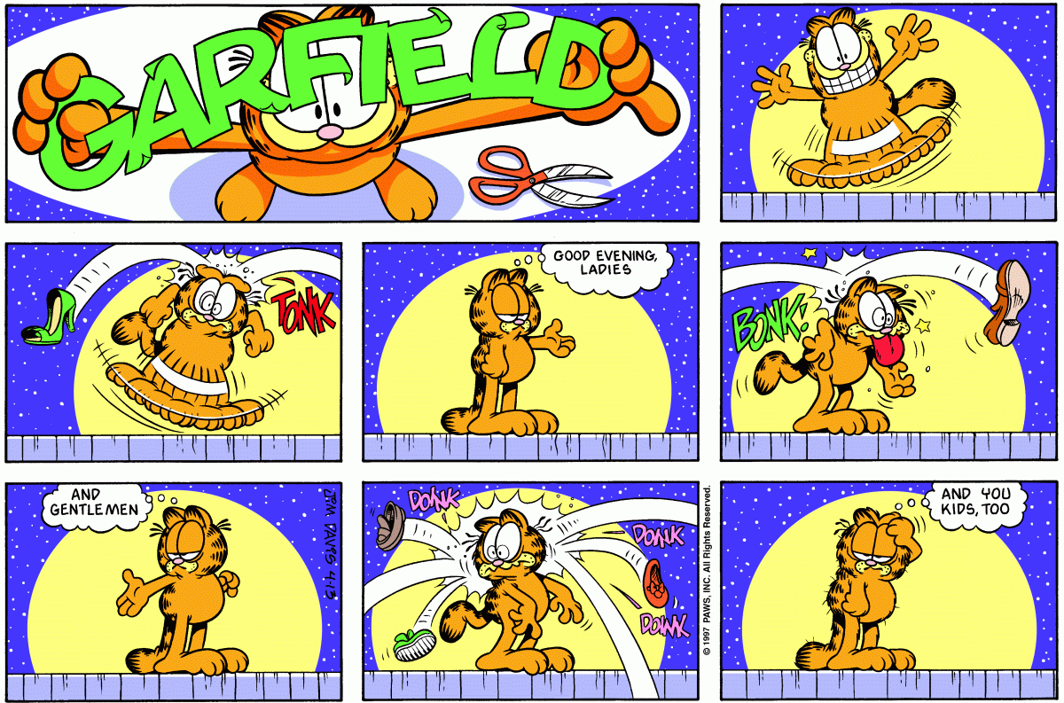 Garfield comic strip for Sunday, April 13, 1997