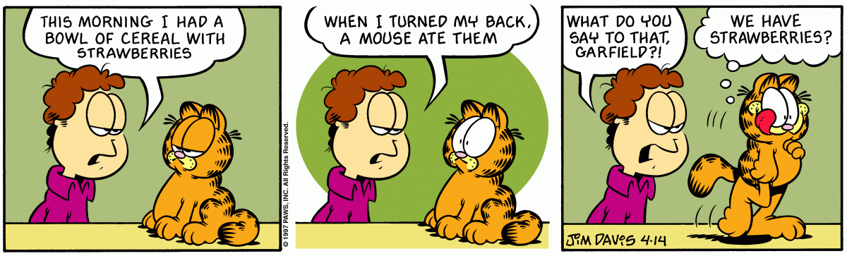 Garfield, April 14, 1997