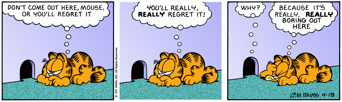 Garfield comic strip for Saturday, April 19, 1997