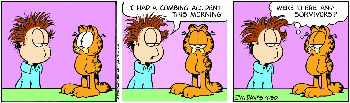 Garfield comic strip for Wednesday, April 30, 1997