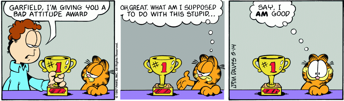 Garfield comic strip for Wednesday, May 14, 1997
